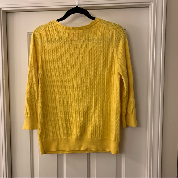 Happy yellow cotton sweater - Picture 4 of 4
